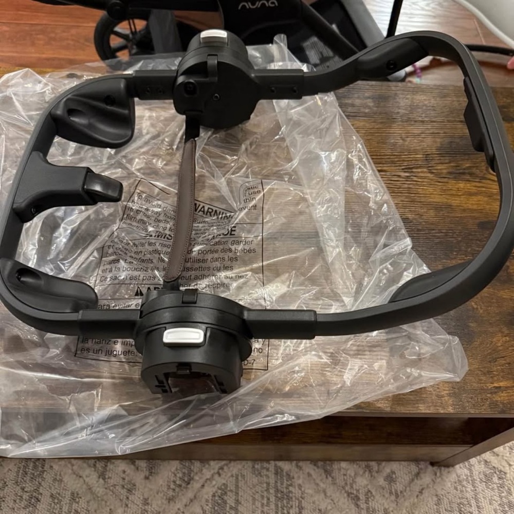 Black Stroller Frame Adapter